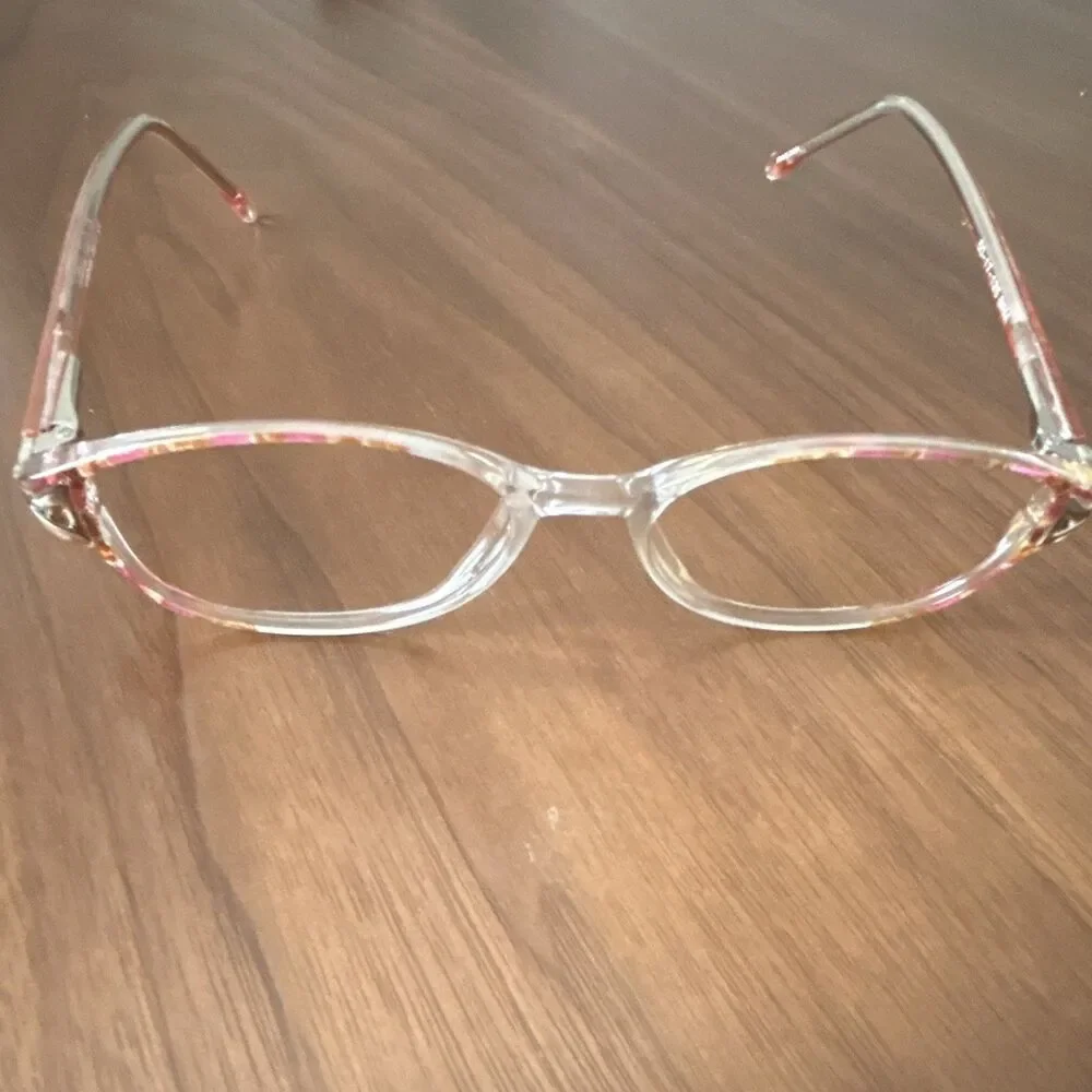 Jubilee 5675 Eyeglasses Frames Burgundy /Marble 50-17-135 pre owned
